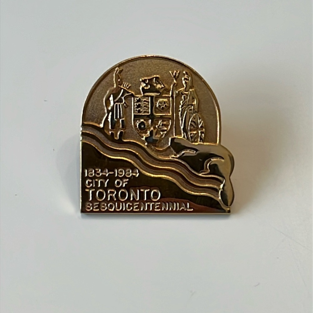 1834-1984 City of Toronto Sesquicentennial Lapel Hat Pin EUC